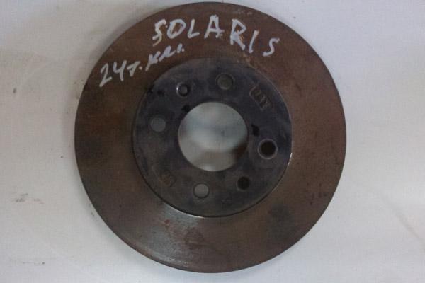 Задний тормозной диск для Hyundai Solaris 2011г